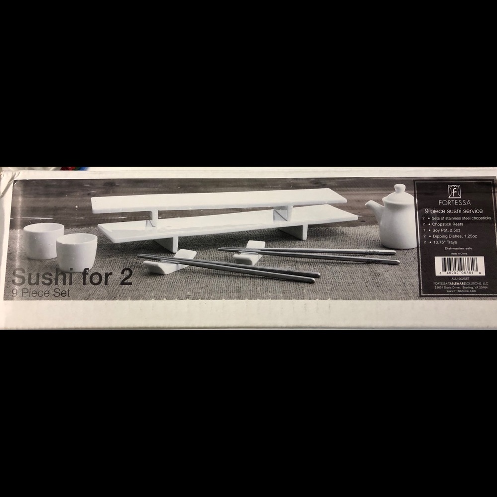 Fortessa 9 piece sushi service
